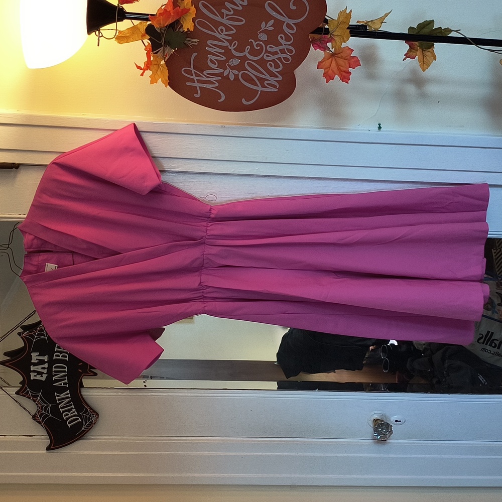 Pink vintage dress no belt